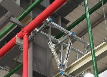 岗巴该抗震支架的整体式支吊架结构协调性好